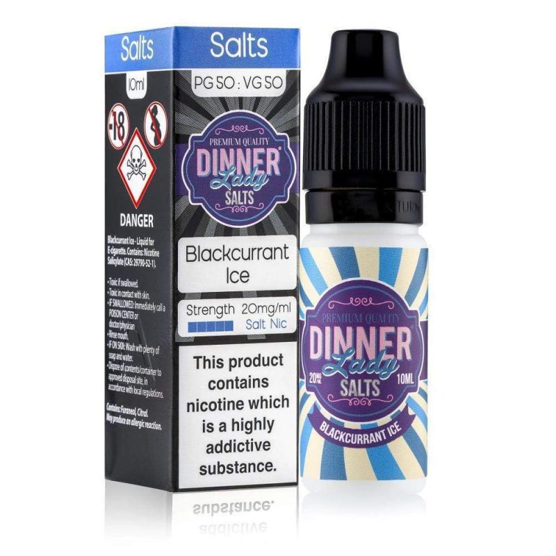 Dinner lady e liquid blackcurrant ice nicotine salt e liquid 1