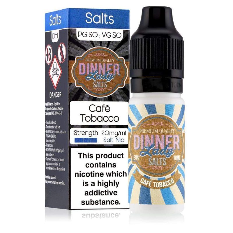 Dinner lady e liquid cafe tobacco nicotine salt e liquid 1