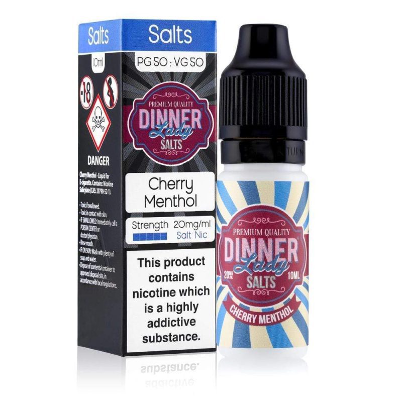 Dinner lady e liquid cherry menthol nicotine salt e liquid 1 1