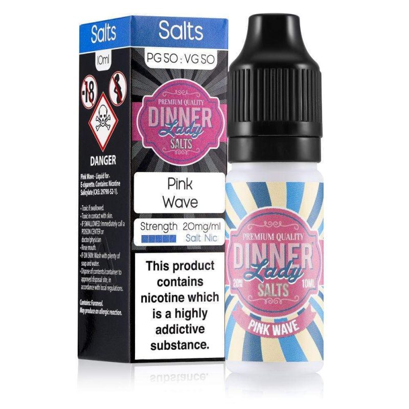 Dinner lady e liquid pink wave nicotine salt e liquid 1 1