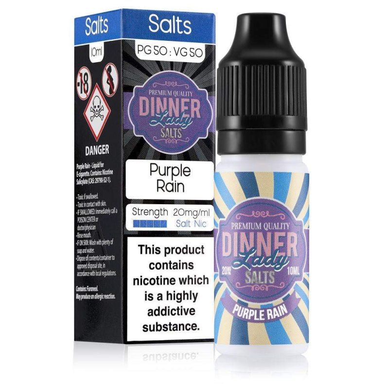 Dinner lady e liquid purple rain nicotine salt e liquid 1