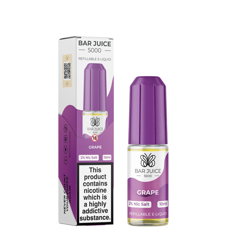 Bar Juice Grape Nic Salt Elf Bar E-Liquid 10mg 10ml