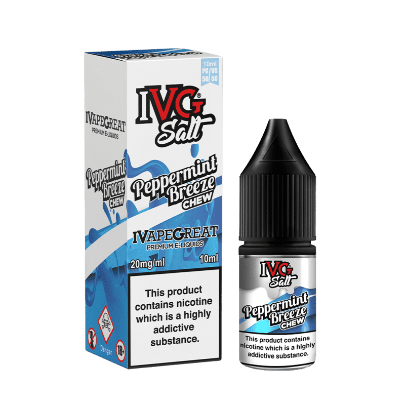 IVG e liquid peppermint breeze nicotine salt e liquid 1