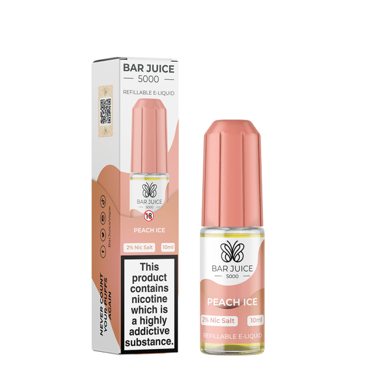 Bar Juice Peach Ice Nic Salt Elf Bar E-Liquid 10mg 10ml