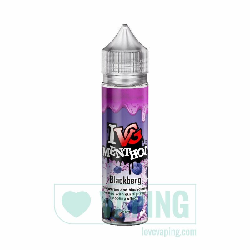 ivg blackberg 50ml short fill eliquid ivg menthol 01