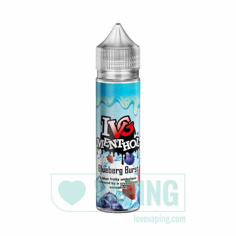 ivg blueberg burst 50ml short fill eliquid ivg menthol 01 1