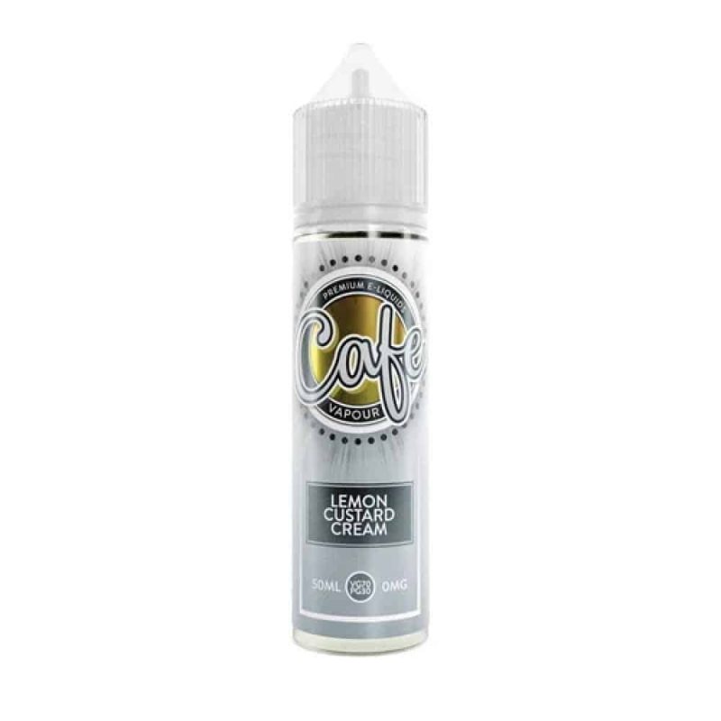 lemon custard and cream e liquid by cafe vapour