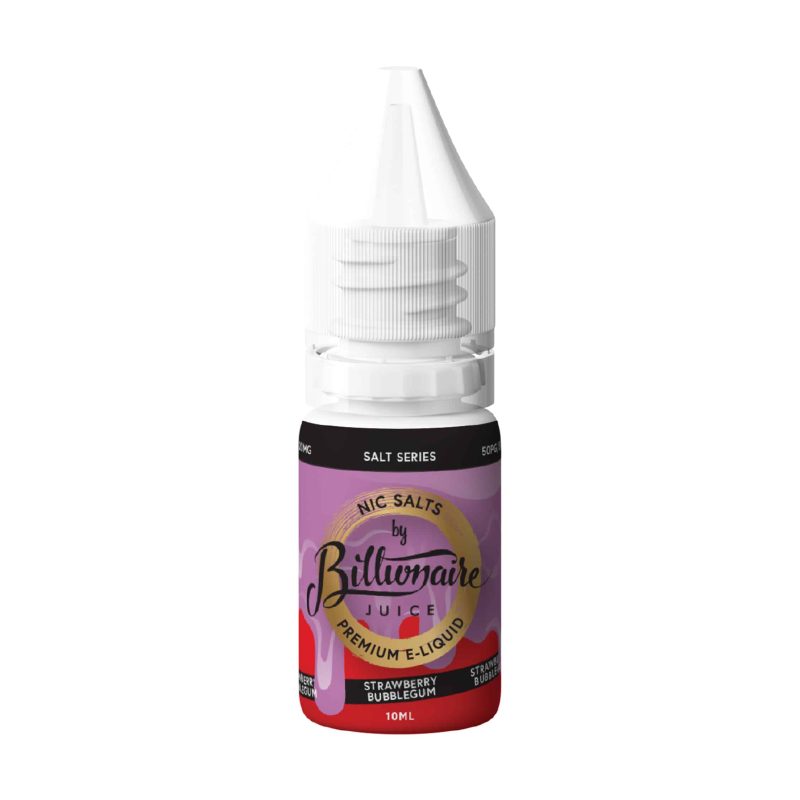 strawberry bubblegum nic salt e liquid by Billionaire juice